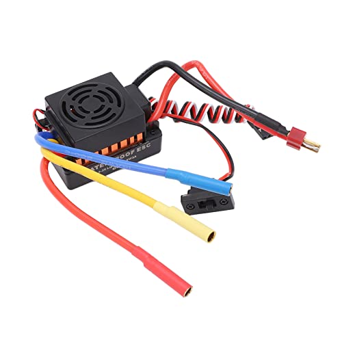 VGEBY RC Brushless ESC, RC Car Brushless ESC 60A Starker Stromwiderstand Wasserdicht Staubdicht für 1/10 1/12 1/16 RC Cars Auto Modelle von VGEBY