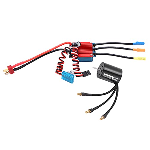 VGEBY RC-Bürstenloser Motor-ESC-Satz, 2430 7200KV Wasserdichter 4-poliger Bürstenloser Motor 25A ESC-Kombination für 1/16 1/18 RC-Auto von VGEBY