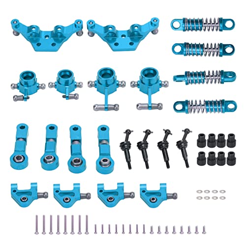 RC-CVD-Antriebswellen-Set, Vorderer Hinterer Lenkungsbecher aus Metall, RC-Auto-Upgrade-Teile für WLtoys K969 1/28 RC-Auto(Blau) Auto Modelle von VGEBY