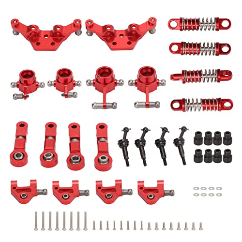 VGEBY RC-CVD-Antriebswellen-Set, Vorderer Hinterer Lenkungsbecher aus Metall, RC-Auto-Upgrade-Teile für WLtoys K969 1/28 RC-Auto(rot) Auto Modelle von VGEBY