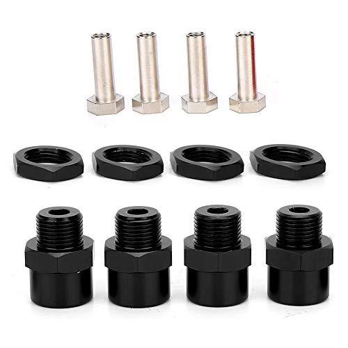 VGEBY RC Car Hex Hub Adapter 12mm auf 17mm Rad Hex Conversion Adapter für Sakura D4 HSP 94123 1/10 Auto(Schwarz) von VGEBY