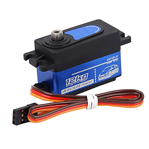 VGEBY RC Car Servo, 1:10 RC Servo Fernbedienung Drift SPT4412LV 12 KG Digital Servo Große Torsion Metallgetriebe Servos für RV Servos und Teile von VGEBY