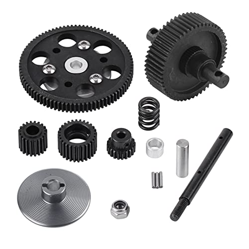 VGEBY RC Center Gearbox Gears Set, Metall RC Getriebe Straight Gears Set für SCX10 RC Model Car von VGEBY