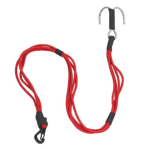 VGEBY RC Crawler Winch Strap, Hochfestes RC Crawler Abschleppseil mit Haken für 1/10 1/8 RC Car (Rot) von VGEBY