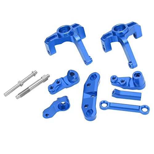 VGEBY RC-Lenkbecher-Lenkgruppensatz, Aluminiumlegierung RC-Car-Lenkbecher-Knöchel für LOSI 1/10 22S SCT Rear Drive Short Course (Blue) von VGEBY