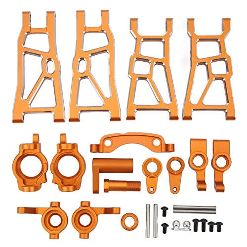 VGEBY RC-Metall-Upgrade-Teile-Kit, Aluminiumlegierung, Querlenker-Lenkbaugruppen-Set, RC-ZubehöR FüR ZD Racing DBX 10 1/10 Auto (Orange) Auto Modelle von VGEBY