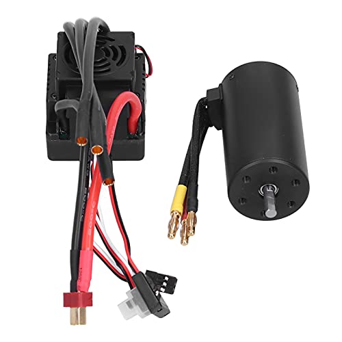 VGEBY RC-Motor und ESC-Kit, 3670 2650KV Bürstenloser Motor 120A Elektrische Geschwindigkeitsregler mit T-Stecker-Set für 1/8 RC-Car von VGEBY