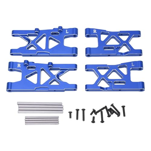 VGEBY RC-Vorder-Hinter-Arme-Set, Aluminiumlegierung RC-Vorder-Hinter-Aufhängungsarme-Set Professionelles Vorder-Hinter-Aufhängung-A-Arm-Set für ARRMA Mojave 4X4 4S BLX 1/8 RC-Auto (Blue) von VGEBY