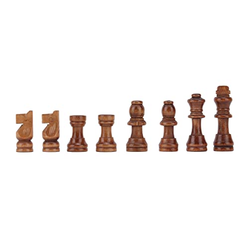 VGEBY Schachbrettspiele aus Holz, Schachfiguren mit 2,17-Zoll-Königs-Schachfiguren aus Holz mit Kunststofffolie, Schachbrett-Brettspiele für Erwachsene, Spielzeugspiele und Zubehör von VGEBY