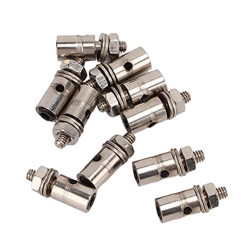 VGEBY Servo Push Rod Connector, 10 Teile/Satz 1,3 Mm Servo Push Rod Connector Einstellbarer Push Rod Connector Gestänge Stopper von VGEBY