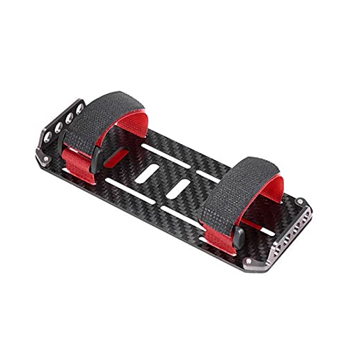 VGEBY1 Batteriehalterung, 1/10 RC Crawler Car Quick Release Kohlefaserplatte Batterieplattenadapter mit Stromtester von VGEBY1