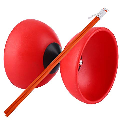 VGEBY1 Diabolo Chinesisches Yoyo Dreifachlager Diabolos Set mit Farbigen Diablolo Sticks(Rot) von VGEBY1