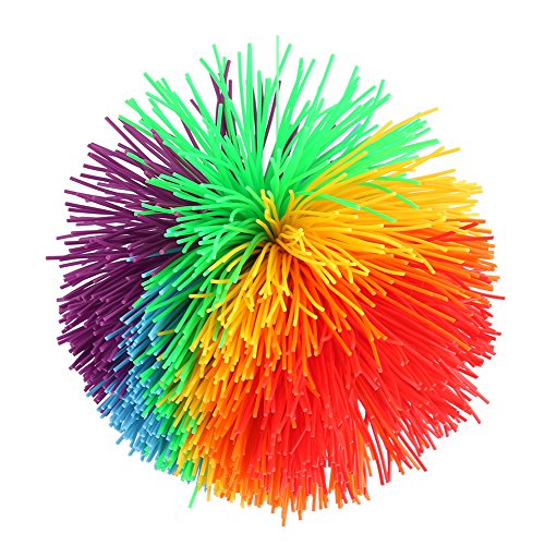 VGEBY1 Toy Stringy Balls, Stressabbau Regenbogen Bunte sensorische Toy Ball Form Silikon Konstruktion von VGEBY1