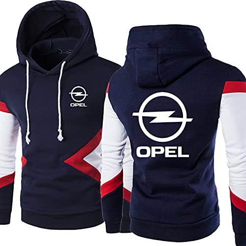 VGFSVGDD Frühling Herbst Kapuzenpulli Sweatshirt Pullover für O.P.E.L Print Unisex Hoodie Baseball Shirt Casual Sportswear Stitching Long Sleeve Jacket von VGFSVGDD