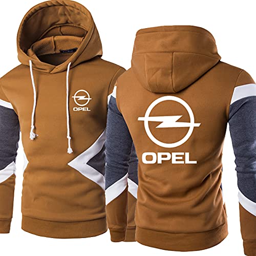 VGFSVGDD Frühling Herbst Kapuzenpulli Sweatshirt Pullover für O.P.E.L Print Unisex Hoodie Baseball Shirt Casual Sportswear Stitching Long Sleeve Jacket von VGFSVGDD