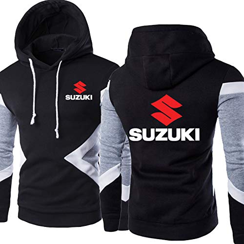 VGFSVGDD Frühling Herbst Kapuzenpulli Sweatshirt Pullover für S.UZ.UK.I Print Unisex Hoodie Baseball Shirt Casual Sportswear Stitching Long Sleeve Jacket von VGFSVGDD