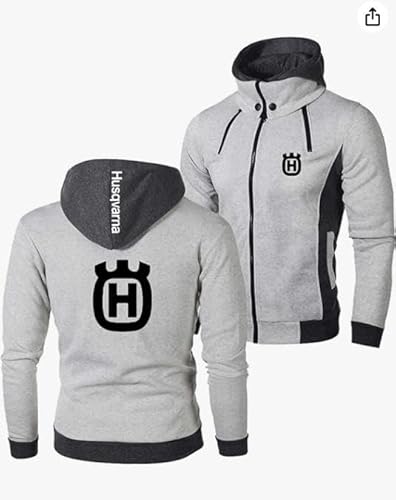 VGFSVGDD Herren Casual Hoodie Sweatshirt - 3D H.u.s.q.v.a.r.n.a Print Sports Unisex Long Sleeve Casual Cardigan Hoodie Spring Autumn Sweater Jacket von VGFSVGDD