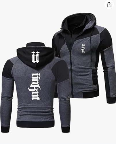 VGFSVGDD Herren Casual Hoodie Sweatshirt - 3D U.n.ku.t Print Sports Unisex Long Sleeve Casual Cardigan Hoodie Spring Autumn Sweater Jacket von VGFSVGDD