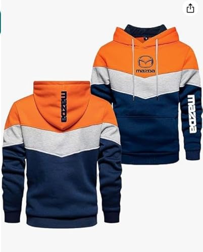 VGFSVGDD Herren Comfy Hoodie Gym Wear For M.az.da Long Sleeve Sweatshirt 3D Hooded Coats Jumpers Tops Hoody Graphic Jacken von VGFSVGDD