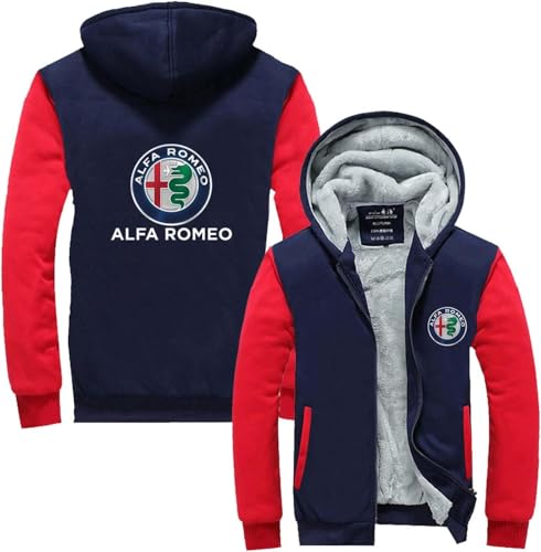 VGFSVGDD Herren Winter Bomberjacke Für Alf A .Rome O Winddicht Baseballmantel Lang Lose Fluganzug Jacke Durchgehender Reißverschluss Langarm Stand Up Kragen Lässig Herbst von VGFSVGDD