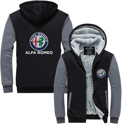 VGFSVGDD Herren Winter Bomberjacke Für Alf A .Rome O Winddicht Baseballmantel Lang Lose Fluganzug Jacke Durchgehender Reißverschluss Langarm Stand Up Kragen Lässig Herbst von VGFSVGDD