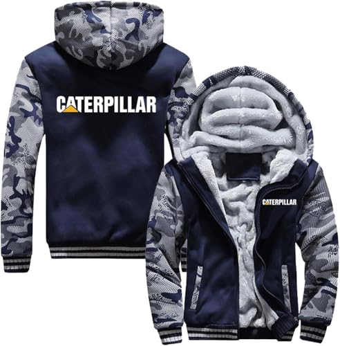 VGFSVGDD Herren Winter Bomberjacke Für Ca.te Rp.ill Winddicht Baseballmantel Lang Lose Fluganzug Jacke Durchgehender Reißverschluss Langarm Stand Up Kragen Lässig Herbst von VGFSVGDD