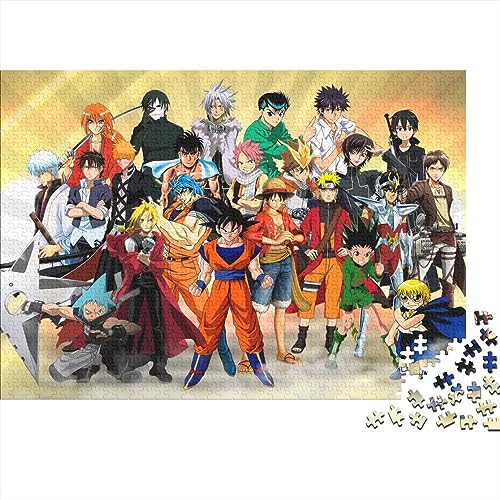 Puzzles Für Erwachsene 1000 Teile Dragon Ball-Puzzle Kreative Rätsel Für Erwachsene Denksportaufgaben Für Erwachsene Und Jugendliche Geschenke 75X50CM von VHOMES