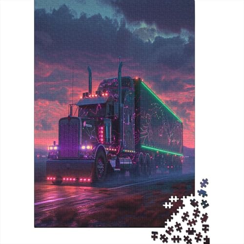 Big Truck Puzzle 1000 Teile Puzzle Für Erwachsene Und Kinder Ab 14 Jahren Puzzel 1000pcs (75x50cm) von VIAGECSKE