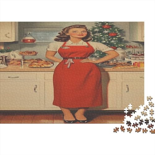 Frohe WeihnachtenPuzzle Puzzles Für Erwachsene 1000 Stück Holz Puzzles Für WeihnachtenErwachsene Herausfordernde Puzzles-Spiel Für Das Ganze Für Frauen, Geschenke Für Männer1000pcs (75x50cm) von VIAGECSKE