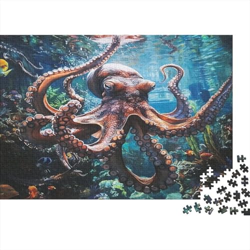 Oktopus Puzzlespiel 1000 Teile Puzzle Für Erwachsene Und Kinder Ab 14 Jahren, Puzzle Erwachsenen Puzzlespi Puzzel 1000pcs (75x50cm) von VIAGECSKE