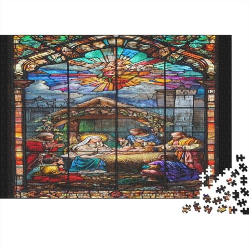 VIAGECSKE Weihnachtsbaum Holz Puzzle 1000 Teile 75x50cm, Premium-Qualität, Recyclingkarton, Jigsaw, Cartoon, Puzzle, 1 Set, 1000 Stück, 1 kg, 12 - 99 Jahre, Weihnachten von VIAGECSKE