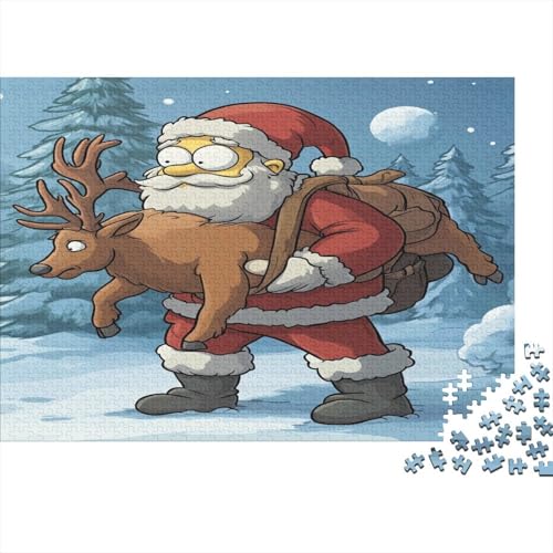 WeihnachtsmannPuzzle Puzzles Für Erwachsene 1000 Stück Holz Puzzles Für WeihnachtenErwachsene Herausfordernde Puzzles-Spiel Für Das Ganze Für Frauen, Geschenke Für Männer1000pcs (75x50cm) von VIAGECSKE