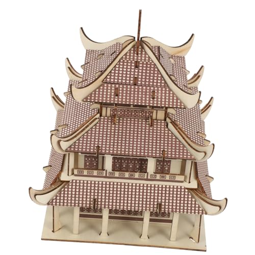 1 Satz 3D-Puzzle Bauen Pole Jungtier Kleiner Filter Selbstklebende Fliesen Drahtschlüssel Dekoration Füllen Heimfliesen Fix Kokette Aufkleber Sofortig Trichter Mini-haushocker Holz VICASKY von VICASKY