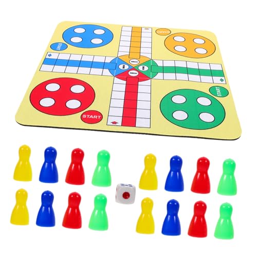 1 Satz Ludo-schachspiel Brettspiel Spielzeug Fliegendes Schachspielzeug Interessante Schachspiele Schachbrettspielzeug Fliegende Schachmatte Interaktives Schachspielzeug Plastik VICASKY von VICASKY