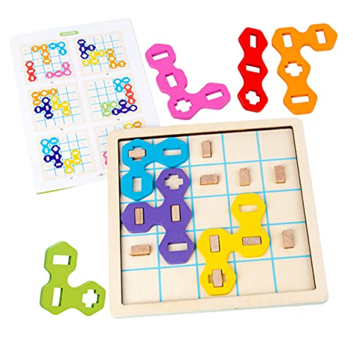 1 Satz Vorschulspielzeug Kleinkindpuzzles Aus Holz Lernrätsel Für Kleinkinder Bunte Rätsel Für Kinder Spielsachen Und Spiele Blockpuzzles Für Kleinkinder Hölzern Colorful VICASKY von VICASKY