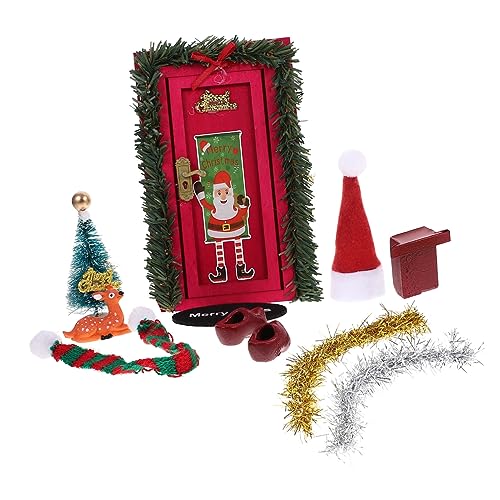 VICASKY Puppenhaus Zubehör Miniatur Tür Kit Für Spielzeug Weihnachten Dekorationen Miniaturen Set von VICASKY