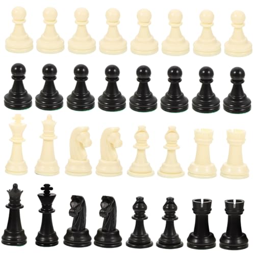 1 Set Schachfiguren Schachbrett Konzept Schachspiel Schachuhr Schachbrett Schachersatz Kunststoff Schachbrettspiele Bauern Schachfiguren Schach Für Brettspiel Pp VICASKY von VICASKY