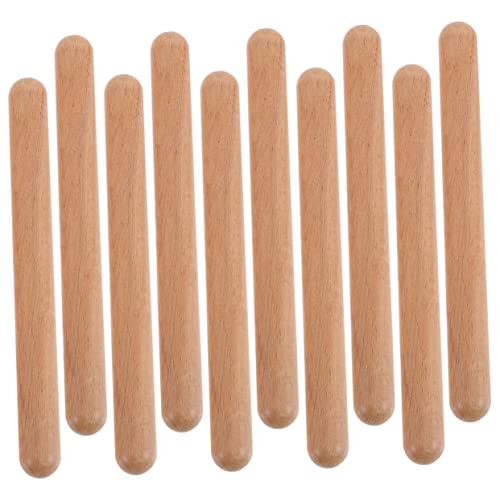 12st Teig Shaker Trommelstöcke Drumsticks Gitarrenspielzeug Für Kleinkind Gitarre Trommeln Kinderpercussion Instrument Musikstab -musikinstrumente Hölzern VICASKY von VICASKY