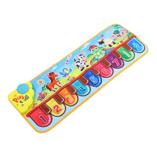 1Stk Musikdecke für die frühe Bildung Tastaturdecke für Kinder musikalische Klaviermatte spielmatte Kinder kinderspielmatten spielzeuge Spielzeug Musik-Touch-Spieldecke VICASKY von VICASKY