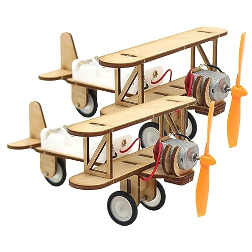 2St DIY-Puzzle- bastel Set für wheinatsgeschenke Lernspielzeug Flugzeug Modellbau Set Educational Toys Puzzle- für Modellspielzeug für Holz VICASKY von VICASKY