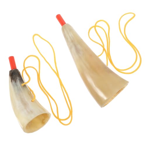 VICASKY 2st Wikinger Horn Bierkrug Aus Horn Kinderspielzeug Frühpädagogisches Spielzeug Wikinger-hornschlag Hornspielzeug Für Kinder Party-horn-spielzeug Trompeten Spielzeug Hörner von VICASKY