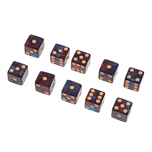 50 Stück große Lochpunktwürfel Nachtclub-Spielwürfel Unterhaltungswürfel Würfelspiele einzigartige Würfel roll The dice Rolling dice Würfelspiel für Kinder Mode Würfel Acryl Blue VICASKY von VICASKY