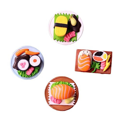 8 STK Simuliertes Japanisches Sushi Stellen Sie Sich vor, Essensspielzeug zu Sein japanische Küche Langlebige Sushi-Ornamente Sushi-Imitationen künstliches Sushi-Modell PVC VICASKY von VICASKY