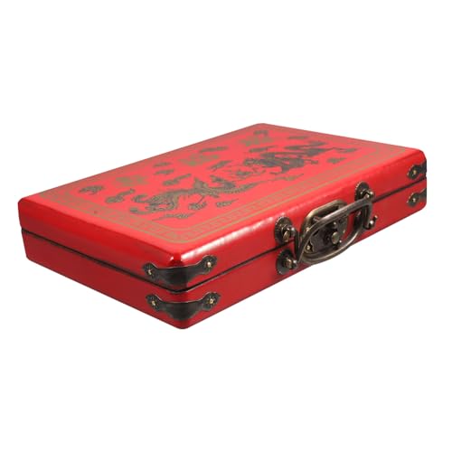 Kasten Mahjong- Mahjong-lagertank Mini- Halter Für Spielkoffer Mahjong-Container Mahjong-Organizer Für Den Haushalt Mahjong-Spiel Majiang Holz VICASKY von VICASKY