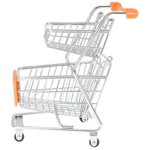 Mini-einkaufswagen Miniwagen Minispielzeug Für Kinder Supermarktwagenmodus Wagoner Kinderwagen Für Kinder Mini-Spielzeug Schreibtischspielzeug Kinder Einkaufswagen Plastik VICASKY von VICASKY