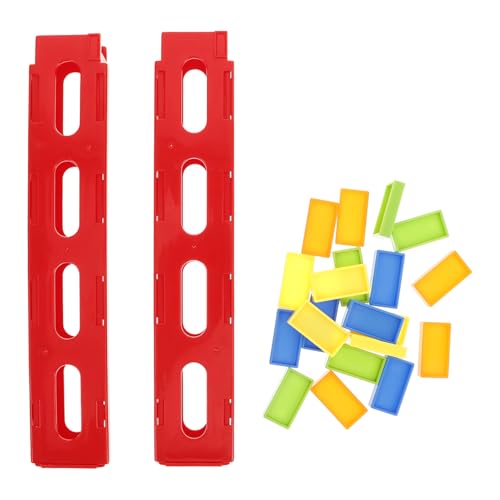 VICASKY 1 Sätze Domino-Zug Tumble-Zug Eisenbahnspielzeug Dominotisch Große Domino-bausteine ​​für Dominozug Für Montessori-Zug Domino-ständer Domino-Maschine Plastik von VICASKY