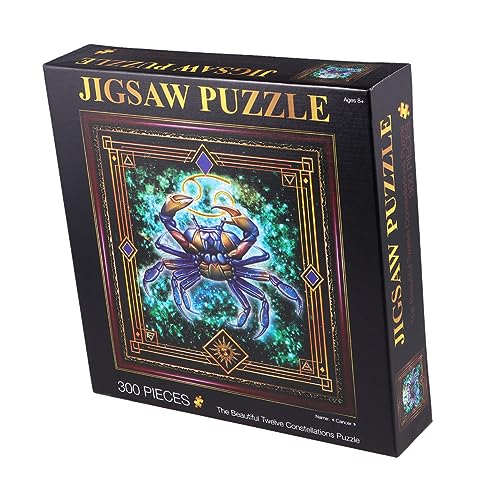 VICASKY 1 Satz 300 Stück Fische Puzzle Puzzles Für Erwachsene Herausfordernde Puzzles Kinder Großes Puzzle Tierkreis-Puzzle Gehirn-Puzzle Landschaftspuzzle Puzzles Für Kinder Puzzletisch von VICASKY