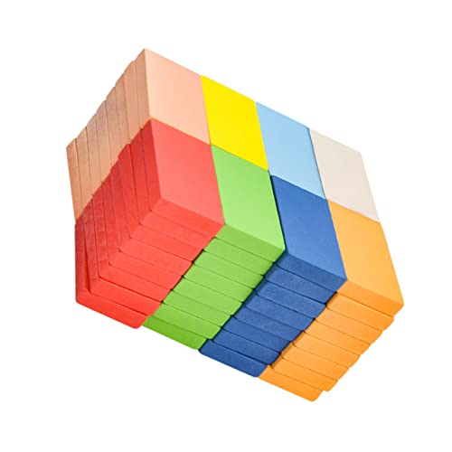 VICASKY 1 Satz 80 Stück Domino Spielzeug für frühe Bildung Spielsets für Kinder Puzzle-Spielzeug Rennkachelspiel Spielzeug für Kinder kinderspielzeug Kind blockiert Spielzeug hölzern von VICASKY