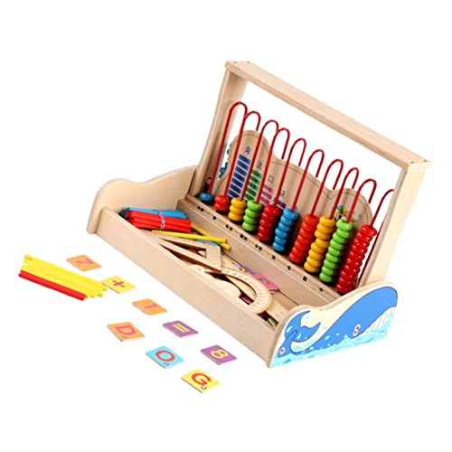 VICASKY 1 Satz Abakusständer Abacus for Abacus Toy Brain Development Toy Counting Toy Lernspielzeug für Kinder Abakus für Kinder Mathe Abakus-Rahmen Mathe-Abakus hölzern Colorful von VICASKY