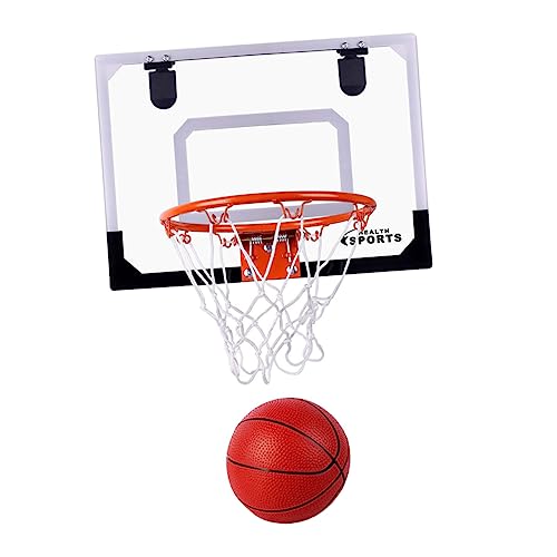 VICASKY 1 Satz Basketball-Set für Kinder Indoor-Basketballkorb Wandmontierter Mini-Basketballkorb Sportanzug Kinder Basketball Hoop Indoor Wand-Basketballkorb transparentes Basketballbrett von VICASKY